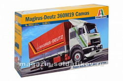 Сборная модель из пластика ИТ Грузовик Magirus Deutz 360M19 Canvas Tr (1/24) Italeri