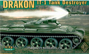 Сборная модель из пластика ИТ-1 «Дракон» ракетный танк АСЕ (1/72) - фото