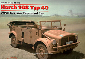 Сборная модель из пластика Horch 108 Typ 40, Германский армейский автомобиль (1/35) ICM - фото