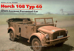 Сборная модель из пластика Horch 108 Typ 40, Германский армейский автомобиль (1/35) ICM