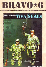 Сборная фигура из смолы Viva SEALs (1/35), Bravo 6 - фото
