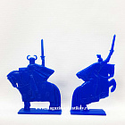Солдатики из пластика Рыцари, дополнение к ЛКЗ (2 шт, синий) 52 мм, Солдатики ЛАД