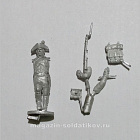 Сборная миниатюра из металла Фузилёр идущий, в шляпе, под курок. Франция, 1802-1806 гг, 28 мм, Аванпост