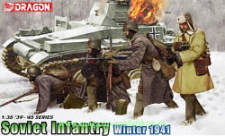 Сборная модель из пластика Д Советская пехота. Зима 1941 г. (1/35) Dragon