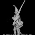 Сборная миниатюра из металла Рядовой гренадерских полков, Россия, 1799 г. 54 мм, Chronos miniatures