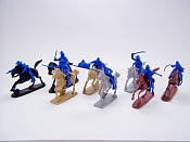 Солдатики из пластика ACW CAVALRY (Med. blue) W/HORSES 8 in 8 + Horses , 1:32, TSSD - фото