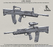 Аксессуары из смолы Английская штурмовая винтовка L85A2 SA80, 1:35, Live Resin - фото