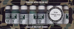 Набор модельных красок 8 шт.: Panzer Aces №5 Vallejo