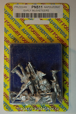 Фигурки из металла PN 511 Ранние мушкетеры (28 мм) Foundry - фото