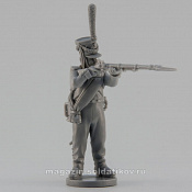 Сборная миниатюра из смолы Гренадёр, стрелок 2-й линии 28 мм, Аванпост - фото