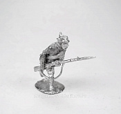 Сборные фигуры из металла Красноармеец в атаке (буденовка) 28 мм, Figures from Leon - фото