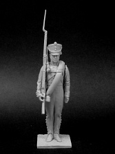 Сборная миниатюра из металла Русский унтер-офицер армейской пехоты (или егерских полков), 54 мм, Chronos miniatures - фото