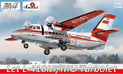 Сборная миниатюра из пластика Самолет Let L-410M/MU Turbolet Amodel (1/144)