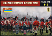 Солдатики из пластика Highlanders Standing Shoulder Arms, (1/72) Strelets - фото