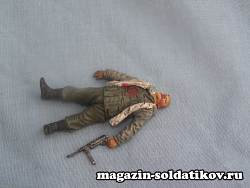 Сборная миниатюра из смолы Тяжело раненный солдат Вермахта WW2 1/35 MasterClub