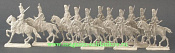 Миниатюра из металла Драгуны на марше, Франция, 1809-15 гг. 30 мм, Berliner Zinnfiguren - фото