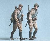 Сборная миниатюра из смолы Т 35038 Советская пехота №2. Курск 1943. Две фигуры. 1/35 Tank - фото