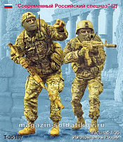 Сборные фигуры из смолы Современный Российский спецназ. Две фигуры. 1:35 Tank - фото