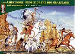 Солдатики из пластика Cheyennes, people of the Big Grassland, 1/72 Lucky Toys
