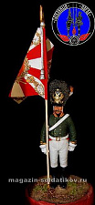 Сборная миниатюра из металла Прапорщик лейб-гвардии 1804 г, 1:30, Оловянный парад - фото