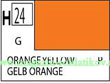 Краска художественная 10 мл. оранжево-желтая, глянцевая, Mr. Hobby. Краски, химия, инструменты - фото