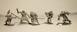 Солдатики из пластика Неандертальцы на охоте, набор из 5 фигур, Andrylona