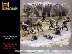 Солдатики из пластика Французская пехота, 1940 г, 1:72, Pegasus