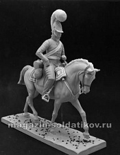 Сборная миниатюра из смолы Унтер-офицер Кавалергардского полка, 54 мм, Chronos miniatures - фото