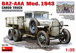Сборная модель из пластика ГАЗ-ААА Советский грузовик, модель 1943 г MiniArt (1/35)