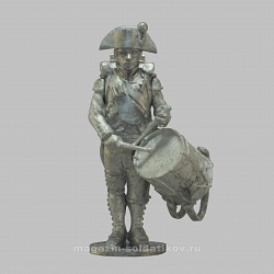 Сборная миниатюра из металла Барабанщик в шляпе, Франция 1802-1806 гг, 28 мм, Аванпост