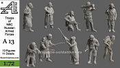 Сборные фигуры из смолы Войска РХБЗ ВС РФ, 1:72, Alex miniatures - фото