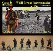 Немецкие панцергренадеры, Нормандия 1944 г. (1/72) Caesar Miniatures. Фигуры - фото