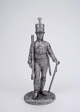 Миниатюра из олова Унтер-офицер Лейб-гвардии Егерского батальона. Россия, 1802-04 гг.,54 мм EK Castings - фото