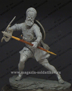 Сборная фигура из смолы Warrior Sikh, 75 мм, Mercury Models
