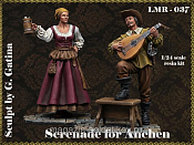 Сборная миниатюра из смолы Serenade for Anchen, 75 мм, Legion Miniatures - фото