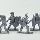 Солдатики из пластика Последняя битва, набор из 10 фигур (серебристый) 1:32, ИТАЛМАС