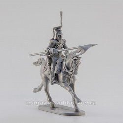 Сборная миниатюра из смолы Улан карабинер, 28 мм, Аванпост