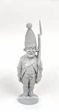Сборная миниатюра из смолы Полк веселых человечков. Гренадер, 1799 г, 75 мм, Баталия миниатюра - фото