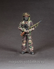 Сборная фигура из смолы SM 35140 Британский снайпер,1:35, SOGA miniatures - фото
