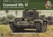Сборная модель из пластика ИТ ВМВ. Танк Танк Cromwell Mk-IV, 28 мм, Italeri - фото