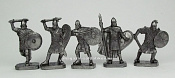 Солдатики из металла Набор «Византийцы» (пьютер) 5 шт, 40 мм, Солдатики Публия - фото
