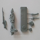 Сборная миниатюра из смолы Фузилер Павловского полка, идущий 28 мм, Аванпост