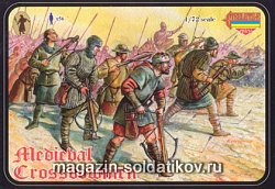 Солдатики из пластика Средневековые арбалетчики (1/72) Strelets