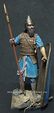 Сборная фигура из металла Heavy Spearman 7 c.b.c., 54 мм, Alive history miniatures - фото
