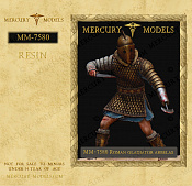 Сборная фигура из смолы Roman gladiator arbelas, 75 мм, Mercury Models - фото