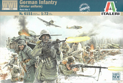 Солдатики из пластика ИТ Немецкая пехота в зимней форме. ВМВ (1/72) Italeri