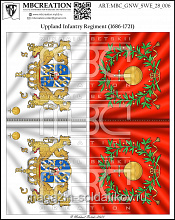 Знамена, 28 мм, Северная война (1700-1721), Швеция, Пехота - фото