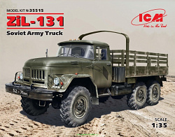 Сборная модель из пластика ЗиЛ-131, Советский армейский грузовой автомобиль (1/35) ICM
