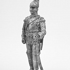 Миниатюра из олова 409 РТ Рядовой карабинерного полка, 1812 г, 54 мм, Ратник