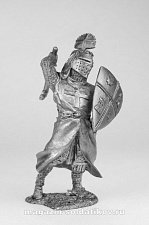 Миниатюра из олова Тевтонский рыцарь с клевцом, 54 мм, Солдатики Публия - фото